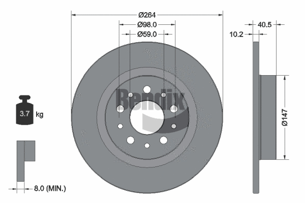 Brake Disc (BDS1849)