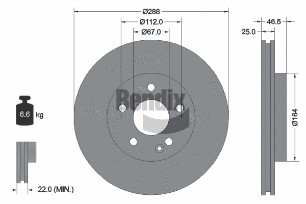 Brake Disc (BDS1434HC)