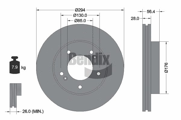 Brake Disc (BDS1813)