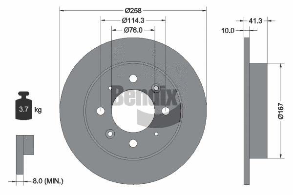 Brake Disc (BDS1837)