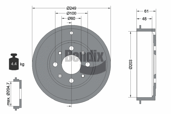 Brake Drum (BDM1076)