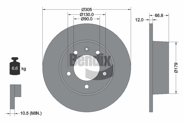 Brake Disc (BDS1053)