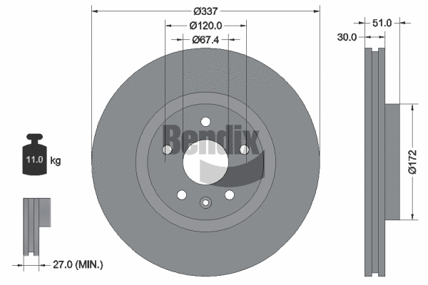 Brake Disc (BDS1502)