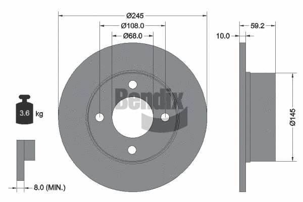 Brake Disc (BDS1690)