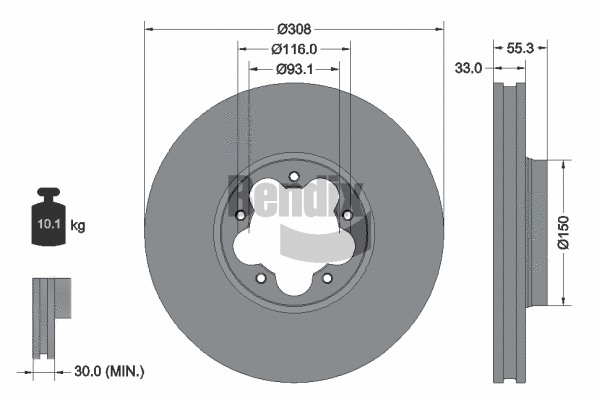 Brake Disc (BDS1624)