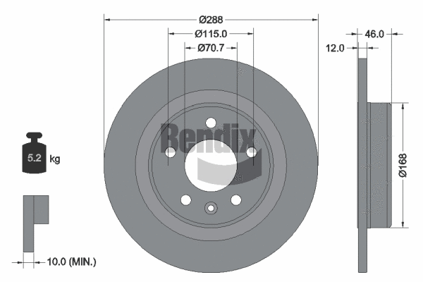 Brake Disc (BDS1906)