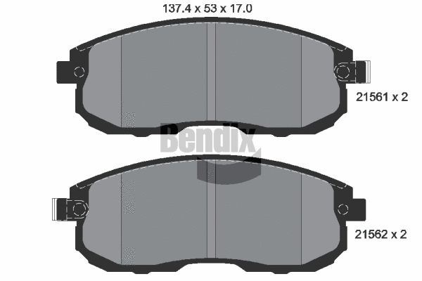 Brake Pad Set, disc brake (BPD1112)