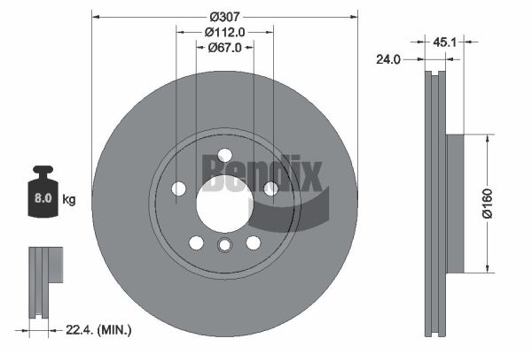 Brake Disc (BDS2331HC)