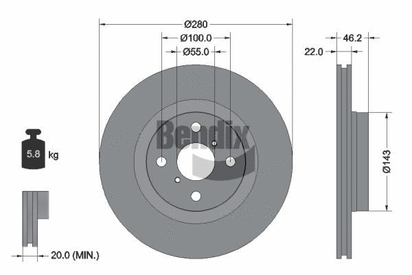 Brake Disc (BDS1514)