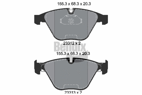 Brake Pad Set, disc brake (BPD1252)