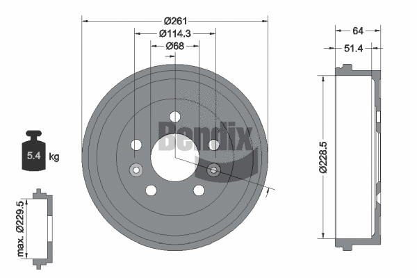Brake Drum (BDM1155)