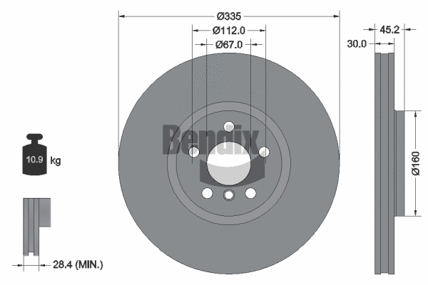 Brake Disc (BDS2206HC)