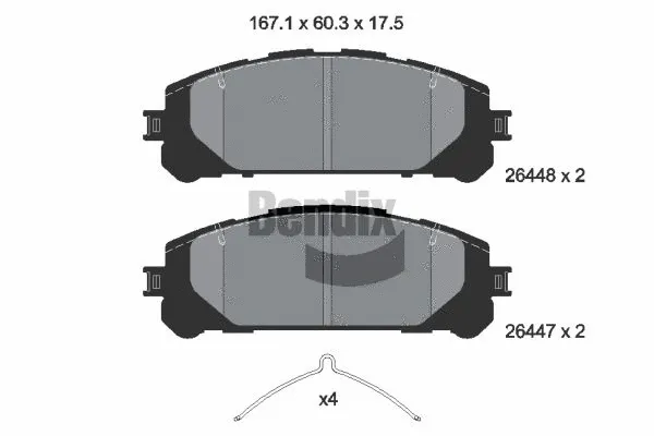Brake Pad Set, disc brake (BPD2389)