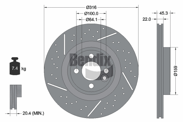 Brake Disc (BDS2047HC)