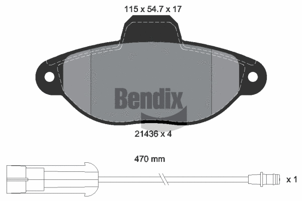Brake Pad Set, disc brake (BPD1020)