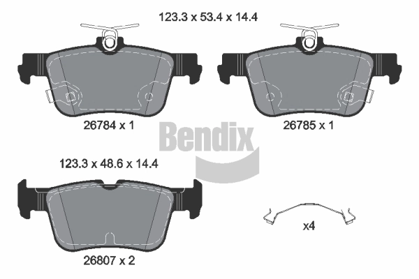 Brake Pad Set, disc brake (BPD2514)