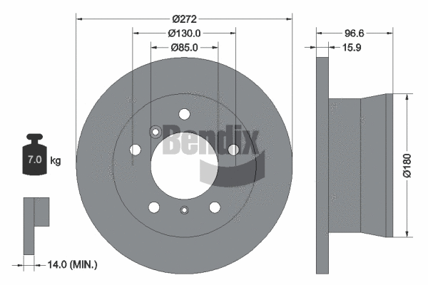 Brake Disc (BDS1272)