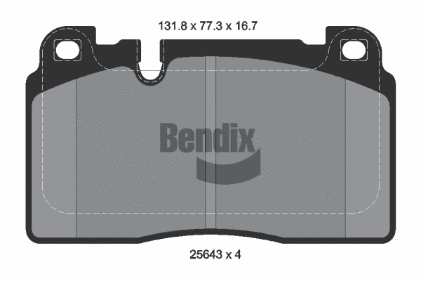Brake Pad Set, disc brake (BPD1374)