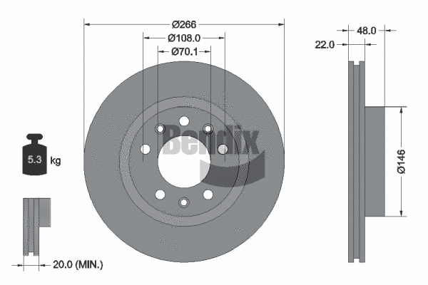 Brake Disc (BDS1107)