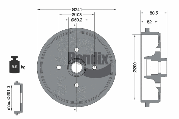 Brake Drum (BDM1046)