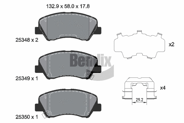 Brake Pad Set, disc brake (BPD1259)