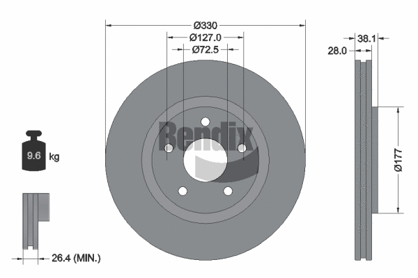 Brake Disc (BDS1701)