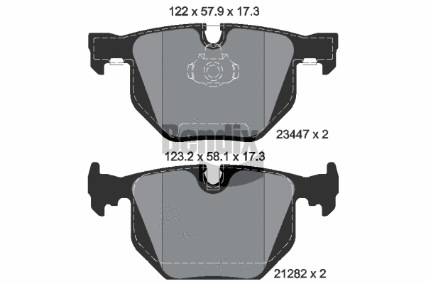 Brake Pad Set, disc brake (BPD1534)