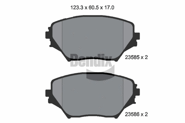 Brake Pad Set, disc brake (BPD1335)