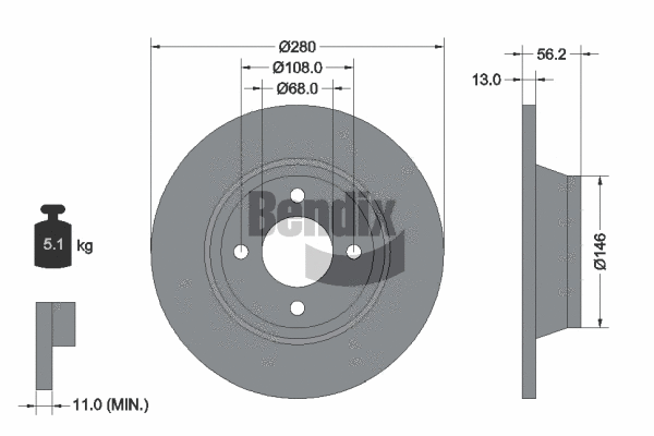 Brake Disc (BDS1754)