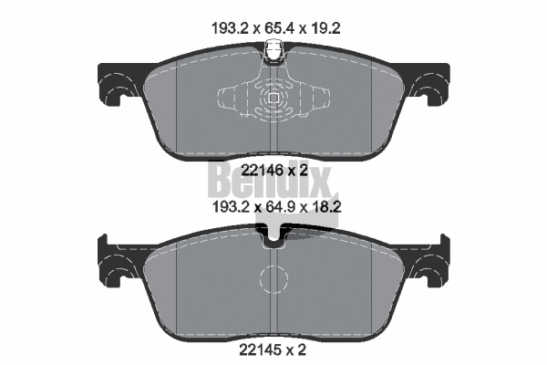 Brake Pad Set, disc brake (BPD1480)