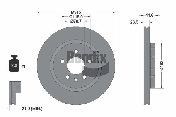 Brake Disc (BDS2160)