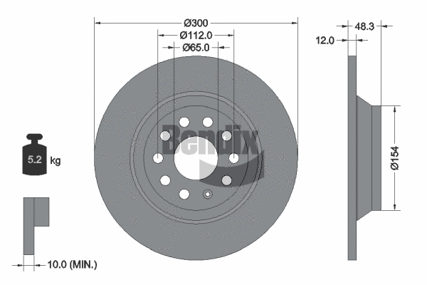 Brake Disc (BDS1203)
