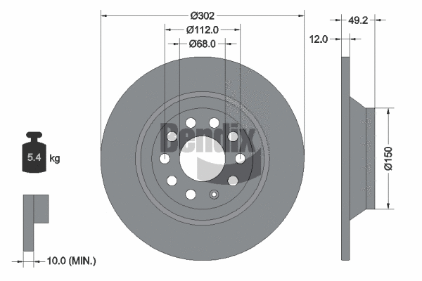 Brake Disc (BDS1166)