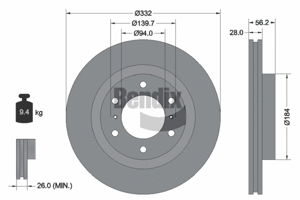 Brake Disc (BDS1740)