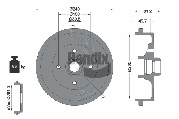 Brake Drum (BDM1006)