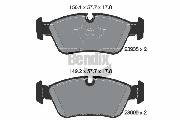 Brake Pad Set, disc brake (BPD1307)