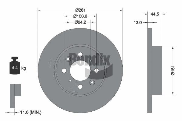 Brake Disc (BDS1401)