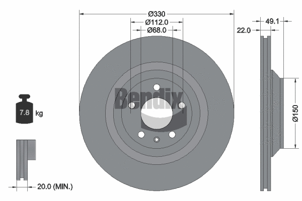 Brake Disc (BDS1655)
