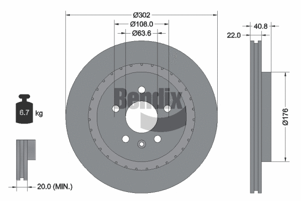 Brake Disc (BDS1454HC)