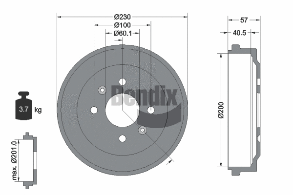 Brake Drum (BDM1170)