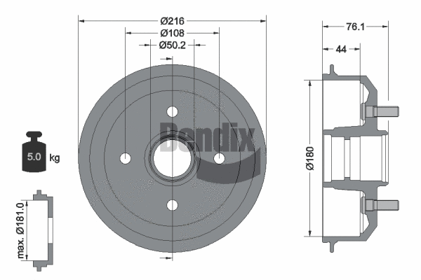 Brake Drum (BDM1037)