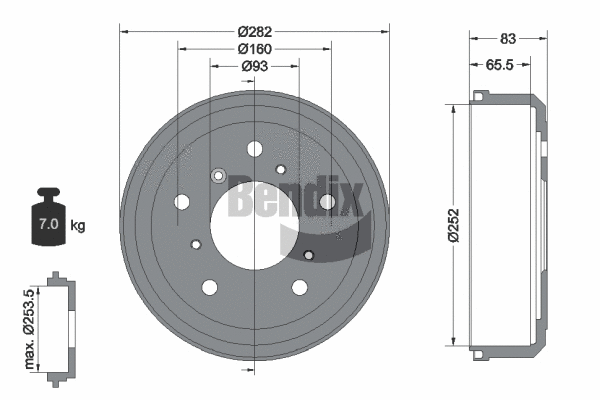 Brake Drum (BDM1002)