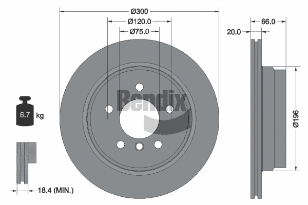 Brake Disc (BDS1136)