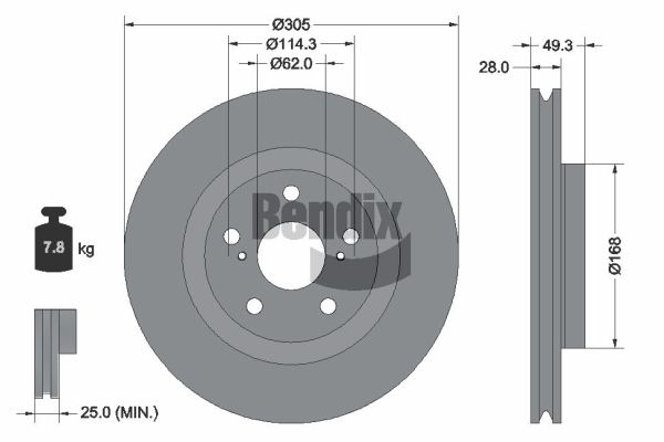 Brake Disc (BDS2342HC)