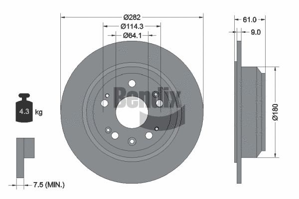 Brake Disc (BDS1818)
