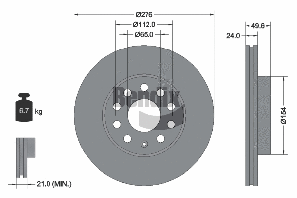 Brake Disc (BDS1175HC)