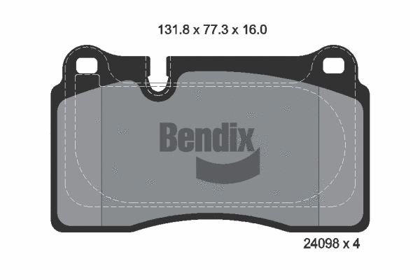 Brake Pad Set, disc brake (BPD1589)