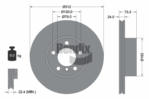 Brake Disc (BDS1201HC)
