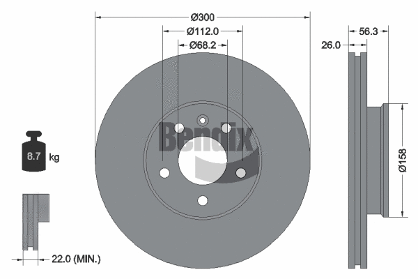 Brake Disc (BDS1281)