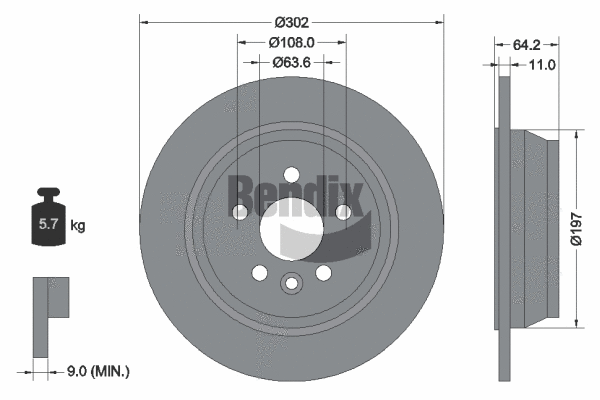 Brake Disc (BDS1550)